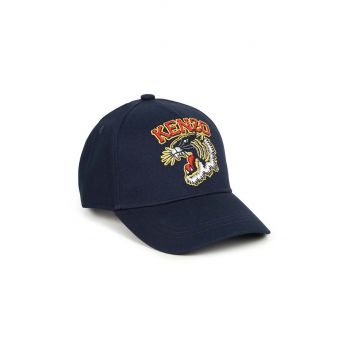 Kenzo Kids șapcă din bumbac pentru copii culoarea albastru marin, cu imprimeu, K60612