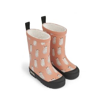 Liewood cizme copii Mason Thermo Rainboot culoarea roz, LW13043