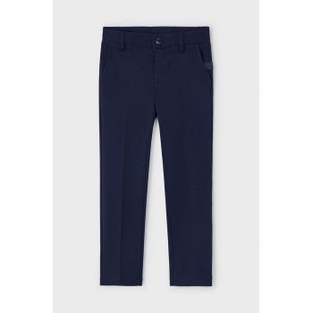 Mayoral pantaloni copii culoarea albastru marin, neted, 4528