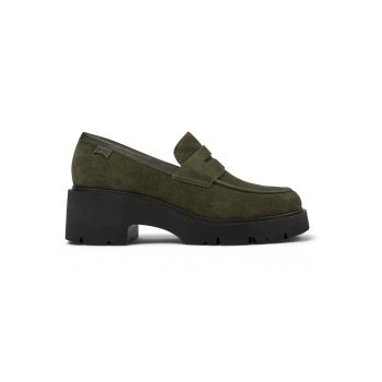 Pantofi loafer de piele cu toc masiv Milah 1159