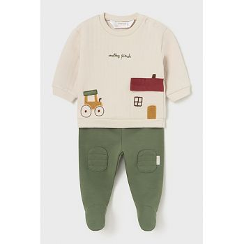 Set de bluza si pantaloni cu botosei - 2 piese