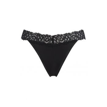 Slip brazilian cu insertii de dantela