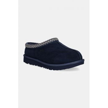 UGG papuci din piele intoarsa pentru copii K TASMAN II culoarea negru