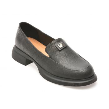 Mocasini casual GRYXX negri, G25, din piele naturala