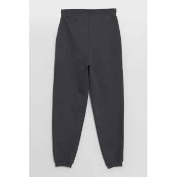 Pantaloni de trening relaxed fit cu model uni