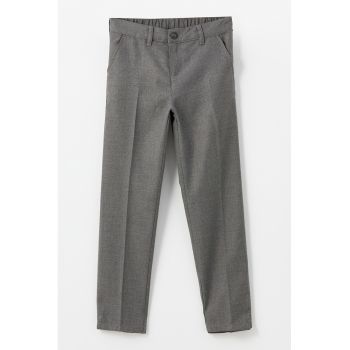 Pantaloni eleganti cu talie medie