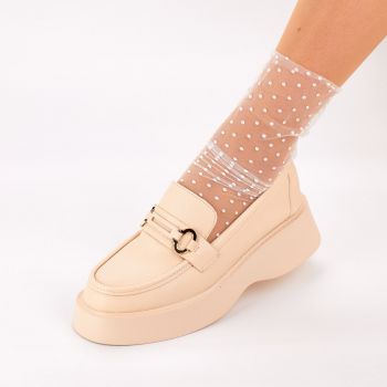 Pantofi Casual Dama Bej Tradil