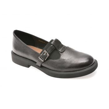 Pantofi casual EPICA negri, 3C2336, din piele naturala