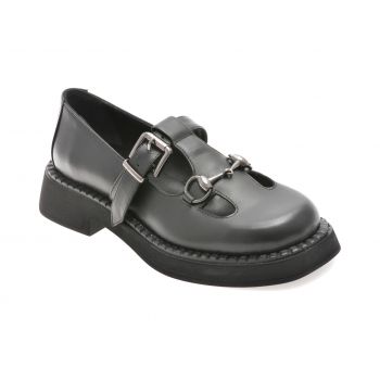 Pantofi casual GRYXX negri, 1252, din piele naturala