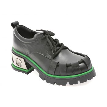 Pantofi casual GRYXX negri, 3902, din piele naturala