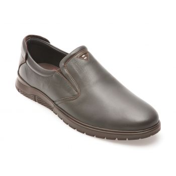 Pantofi casual OTTER maro, 556, din piele naturala