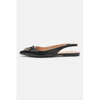 Pantofi slingback de piele