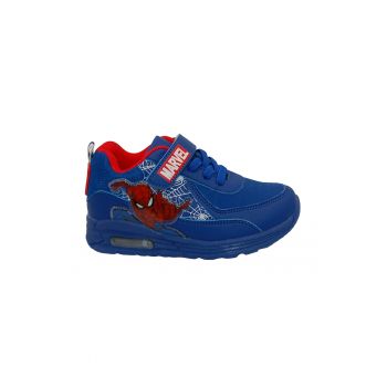 Pantofi sport de piele ecologica cu Spider-Man