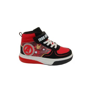 Pantofi sport high-cut cu imprimeu Iron Man