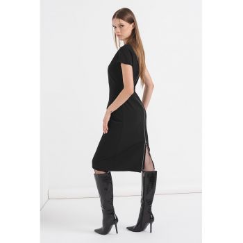 Rochie-creion cu fermoar lung