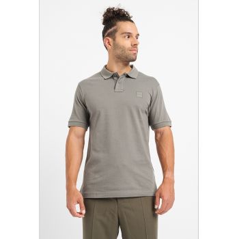 Tricou polo slim fit din material pique Passenger