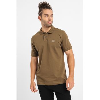 Tricou polo slim fit din material pique Passenger