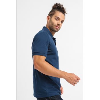 Tricou polo slim fit din material pique Passenger