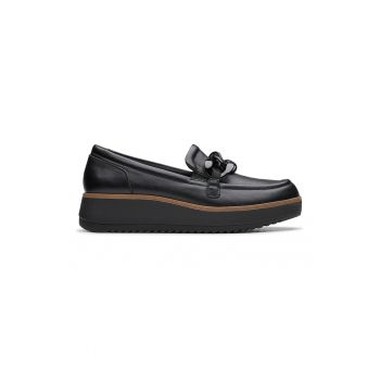 Pantofi wedge loafer de piele Zylah