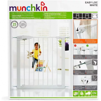 Poarta de siguranta Munchkin din metal Easy Lock silver