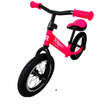 Bicicleta fara pedale cu roti gonflabile R2 R-Sport roz