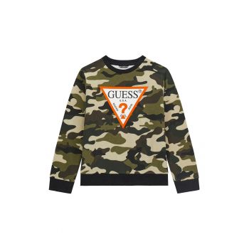 GUESS - Bluza de trening de bumbac cu logo