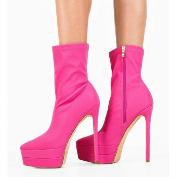 Botine dama Kato Fuchsia