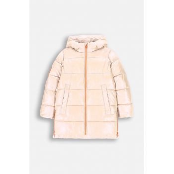 Coccodrillo geacă copii culoarea bej, OUTERWEAR GIRL KIDS