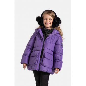 Coccodrillo geacă copii culoarea violet, OUTERWEAR GIRL KIDS