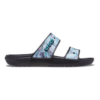 Papuci Classic Crocs Tie-Dye Graphic Sandal Multicolor - Multi/Black