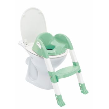 Reductor pentru toaleta cu scarita Kiddyloo Celadon green