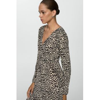 Rochie cu animal print Lin