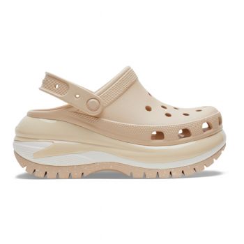 Saboți Crocs Classic Mega Crush Clog Bej - Shitake