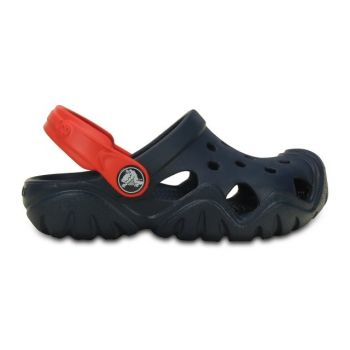 Saboti Crocs Swiftwater Clog Kids Bleumarin - Navy/Red