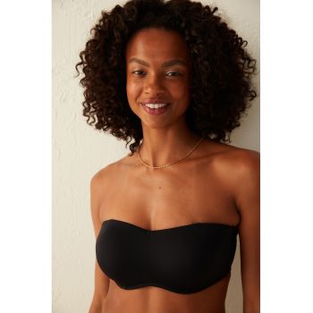 Sutien bandeau de baie cu bretele detasabile