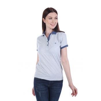 Tricou polo cu dungi