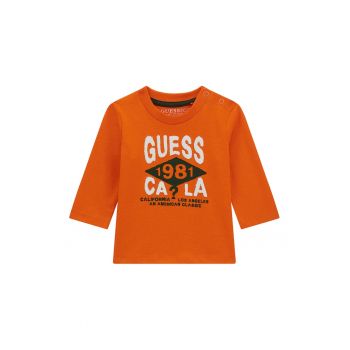 GUESS - Bluza de bumbac cu logo