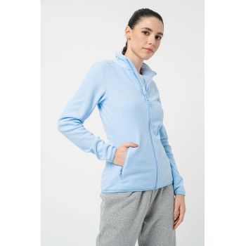 Bluza de treningdin fleece cu fermoar pentru drumetii si trekking