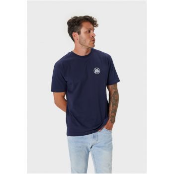 Tricou de bumbac cu imprimeu discret 173149