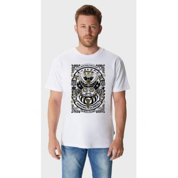 Tricou de bumbac cu imprimeu grafic