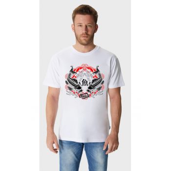 Tricou de bumbac cu imprimeu grafic