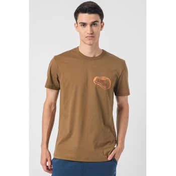 Tricou de bumbac organic cu detaliu logo