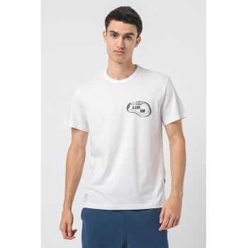 Tricou de bumbac organic cu detaliu logo