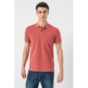 Tricou polo din amestec de bumbac organic