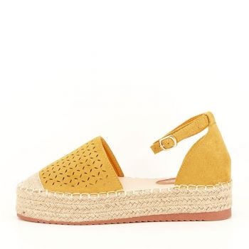 Espadrile galben mustar Linda 125 la reducere