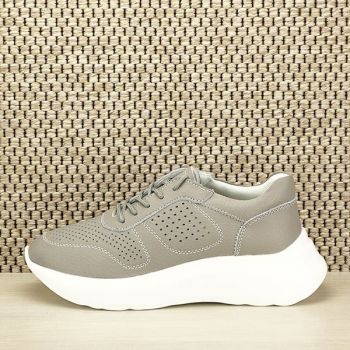 Sneakers piele naturala Veronica gri M4