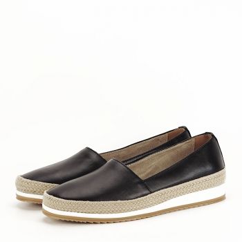 Mocasini piele naturala negri B-LR8383 02