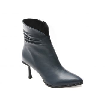 Botine casual EPICA bleumarin, 1334, din piele naturala