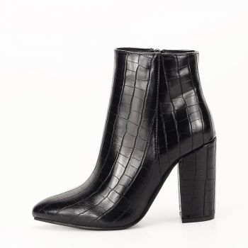 BOTINE NEGRE CU IMPRIMEU CELSIE 116