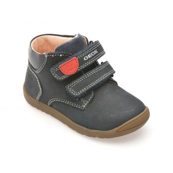 Ghete casual GEOX bleumarin, B164NC, din nabuc